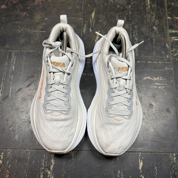 HOKA Bondi 8 Harbor Mist/Lunar Rock Size 7B Women’s Running (1127952-HMLR) - Picture 3 of 6